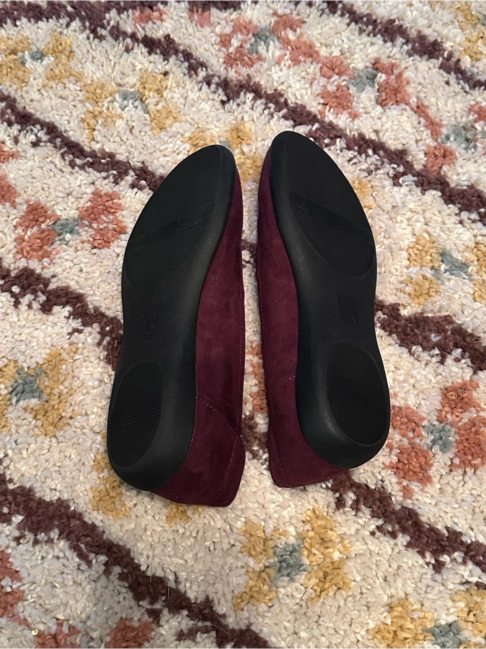 Naturalizer Burgundy Suede Ballet Flats - Picture 6 of 7